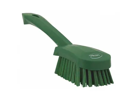 Vikan 41922 afwasborstel hard korte steel 270 mm groen