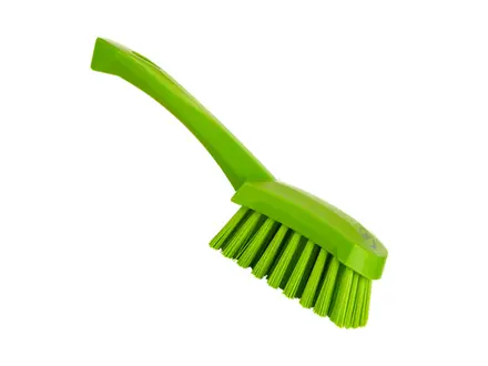 Vikan 41922 afwasborstel hard korte steel 270 mm groen