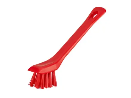 Vikan 3951-4 precisieborstel met schraper hard 150 mm rood