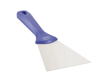 Vikan 40098 handschraper polypropyleen met RVS blad 100 mm paars