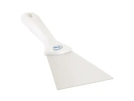 Vikan 40095 handschraper polypropyleen met RVS blad 100 mm wit