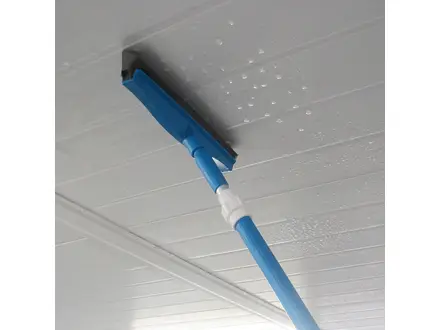 Vikan 77163 condenstrekker met waterafvoer 400 mm blauw