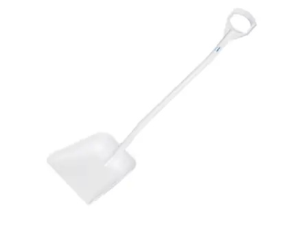 Vikan 56015 schop D-grip ergonomisch groot blad 1310 mm wit