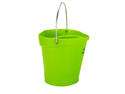 Vikan 56862 emmer met RVS hengsel 12 liter groen