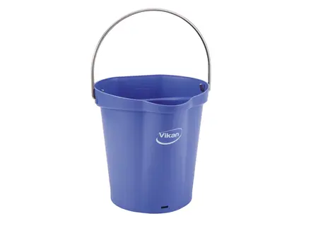 Vikan 56888 emmer met RVS hengsel 6 liter paars