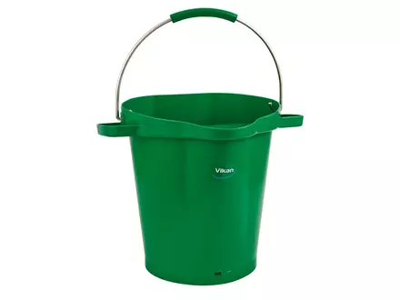 Vikan 56922 emmer met RVS hengsel 20 liter groen