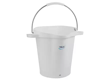 Vikan 56925 emmer met RVS hengsel 20 liter wit