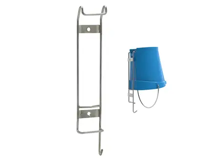 Vikan 16200 wandhouder RVS voor emmer 6, 12 of 20 liter
