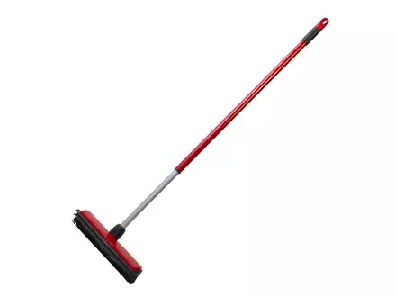 Bezem 300 mm rubber met telescoopsteel 840-1350 mm