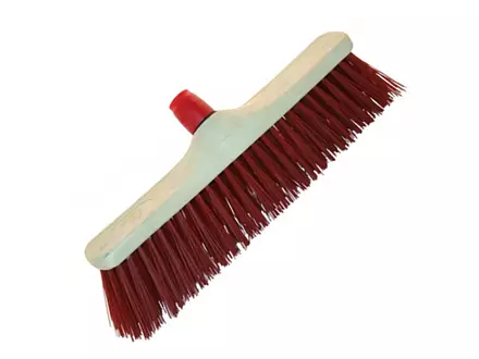 Straatbezem pvc rood