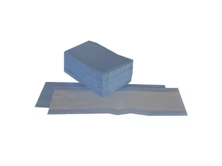 Vlakmop disposable viscose/polyester 42x13 cm blauw
