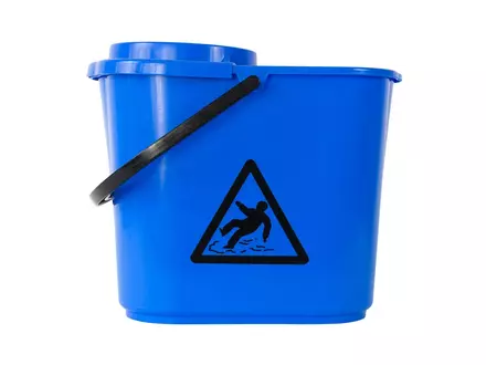 Mopemmer met wringkorf 12 liter blauw