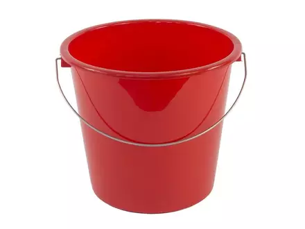 Emmer kunststof 5 liter rood
