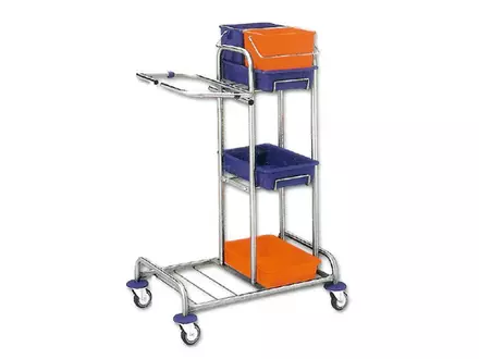 Werkwagen chroom Jooky 1 inclusief 2x6 liter emmer