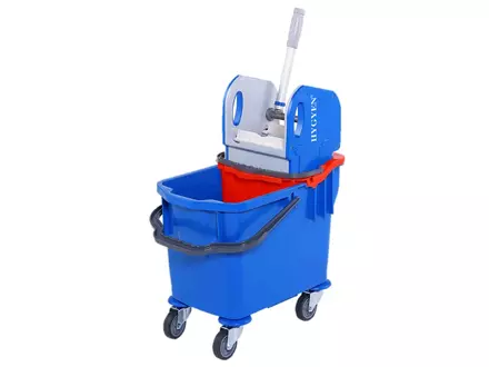 Rolemmer dubbel kunststof met multi-pers 25 en 8 liter