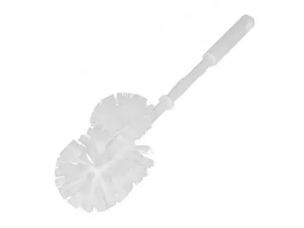 Toiletborstel met randreiniger polypropyleen wit