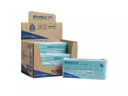 Kimberly-Clark WypAll X50 poetsdoeken 416x245 mm groen