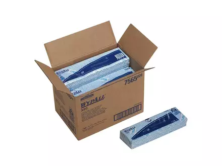Kimberly-Clark WypAll X80 7565 poetsdoeken interfolded 410x330 mm blauw