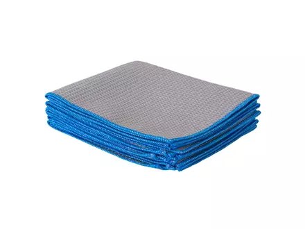 RVS- en glasreinigingsdoek 32x38 cm blauw