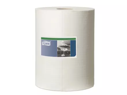Tork poetsdoekrol Cleaning Combi rol 1-laags wit<linebreak>