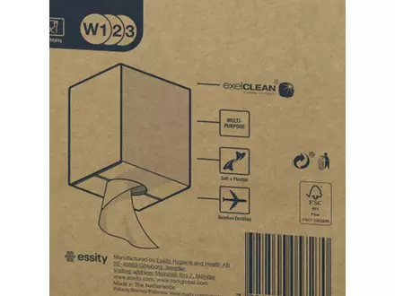 Tork poetsdoekrol Cleaning Combi rol 1-laags wit<linebreak>