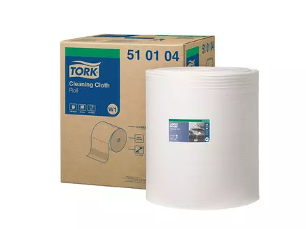 Tork poetsdoekrol Cleaning Rol W1 wit