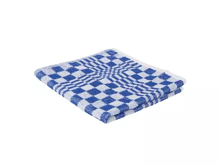 Keukendoek geblokt 50x50 cm blauw
