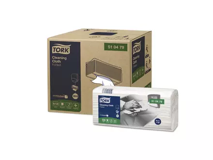 Tork reinigingsdoeken Cleaning gevouwen 1-laags W4 wit