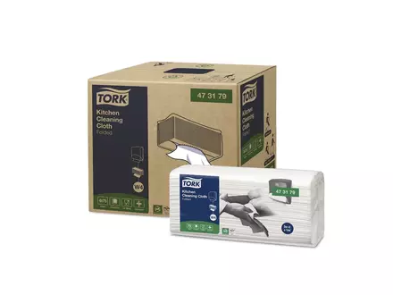 Tork kitchen cleaning gevouwen reinigingsdoek wit