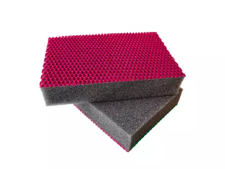 Spons color clean HACCP 136x90x26 mm rood