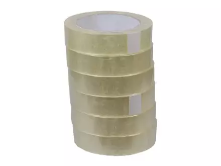 Tape PP acryl transparant 25 mm x 66 meter