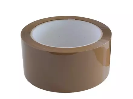 Verpakkingstape PP acryl standaard 48 mmx66 meter 25 mu