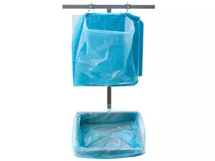 Kratzak op stift HDPE 58/2x22x63 cm T20 blauw