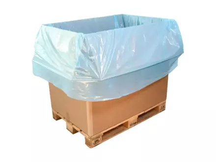 Palletbox zak MDPE 130/2x50x209 cm 18 mu blauw