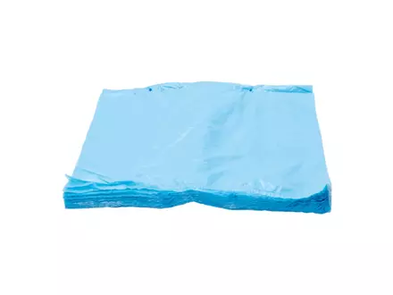Vellen op blok LDPE 100x120 cm 45 mu blauw