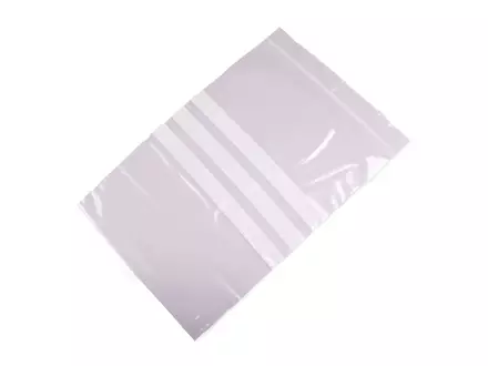 Gripzak met schrijfvlak LDPE 50 mu transparant