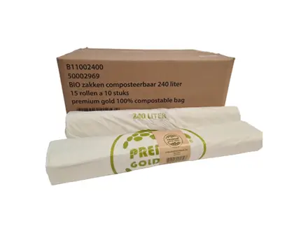 Afvalzak biologisch afbreekbaar 115x140 cm T18 240 liter