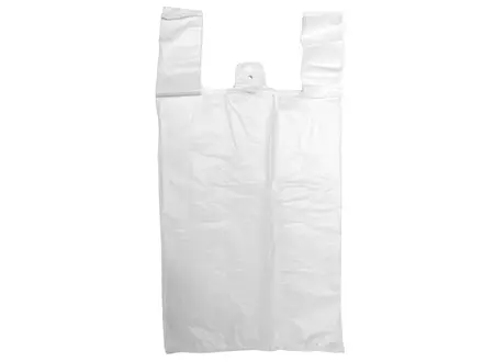 Hemddraagtas HDPE 30/10x60 cm wit